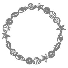 Shell frame round large