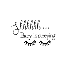 Baby Is Sleeping Word Art