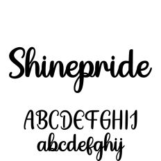 Shinepride Font