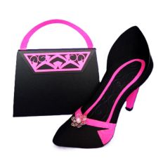 3D High Heeled shoe and box Handbag and box