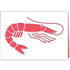 Shrimp Greetings Card