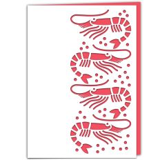 Shrimp Edged Card