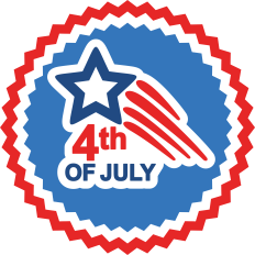 4th of july stamp