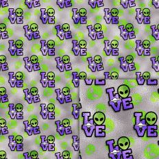 alien love foil style pattern
