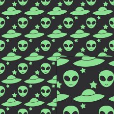 alien ufo pattern