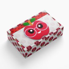 apple glasses box print and cut