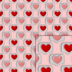balloon heart pattern