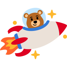 bear in space rocket