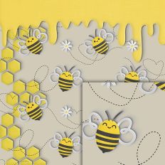 bee honey pattern