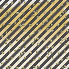bee stripes paper style pattern