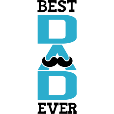 best dad ever moustache