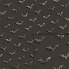 black bat foil style pattern