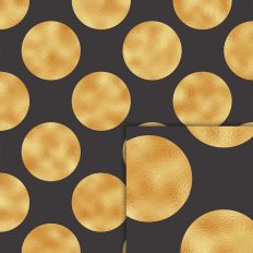black gold big dots pattern