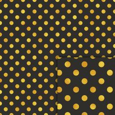 black gold dots pattern