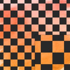 black orange checker pattern