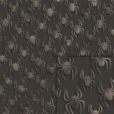black spider foil style pattern