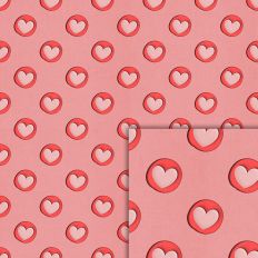 blob heart pattern