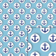 blue anchor pattern