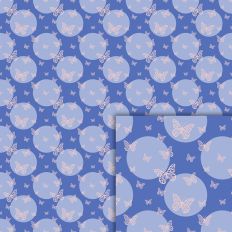 blue butterflies pattern