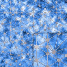 blue galaxy foil style pattern