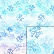 blue snowflakes glitter foil pattern