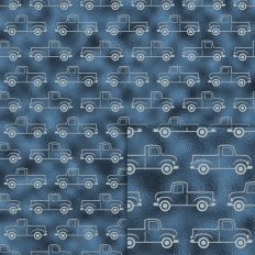 blue truck pattern