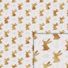 bunnies foil style pattern