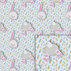 bunny carrots pattern