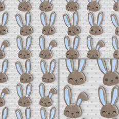 bunny easter stripes dots pattern
