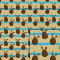 bunny egg stripes pattern