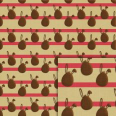bunny egg stripes pink pattern
