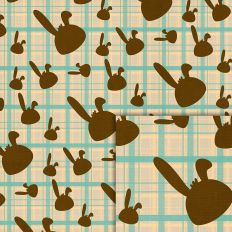 bunny plaid pattern