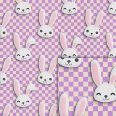 bunny squares pattern