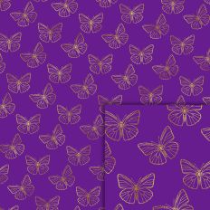 butterflies foil style pattern