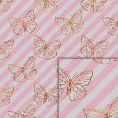 butterfly diagonal foil style pattern