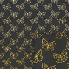 butterfly foil style pattern