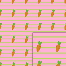 carrot stripes pink pattern
