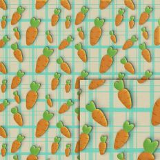 carrots plaid green pattern