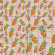 carrots plaid pink pattern
