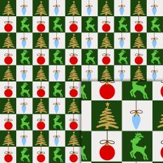 checker christmas green pattern