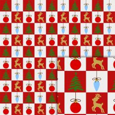 checker christmas red pattern