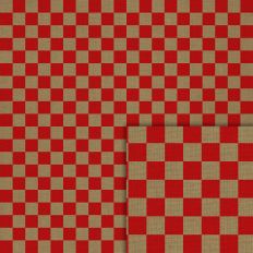 checker kraft red pattern