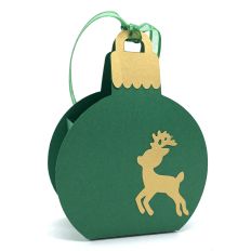 christmas ball ornaments reindeer box