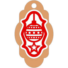 christmas ball tag