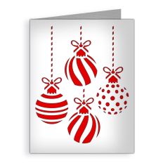 christmas balls ornaments card
