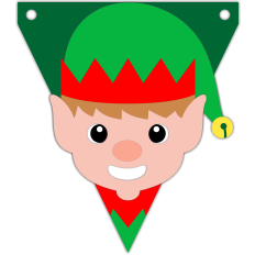 christmas elf santa helper banner