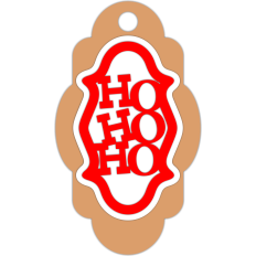 christmas ho ho ho tag