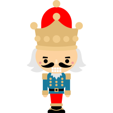 christmas nutcracker soldier with crown