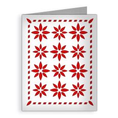 christmas poinsettias card