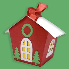 christmas santa house box